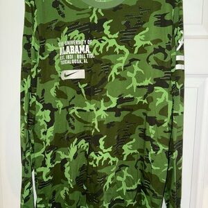 Nike Olive and Lime Camo Shirt